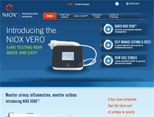 Tablet Screenshot of niox.com